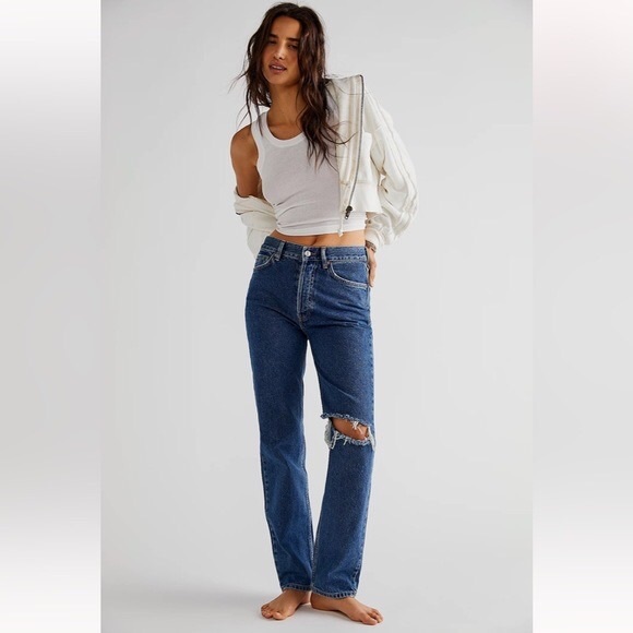 Free People Denim - We The Free The Lasso Jean Sapphire